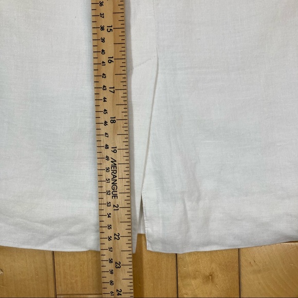 BANANA REPUBLIC White Linen Pencil Skirt, 12 - Picture 5 of 7